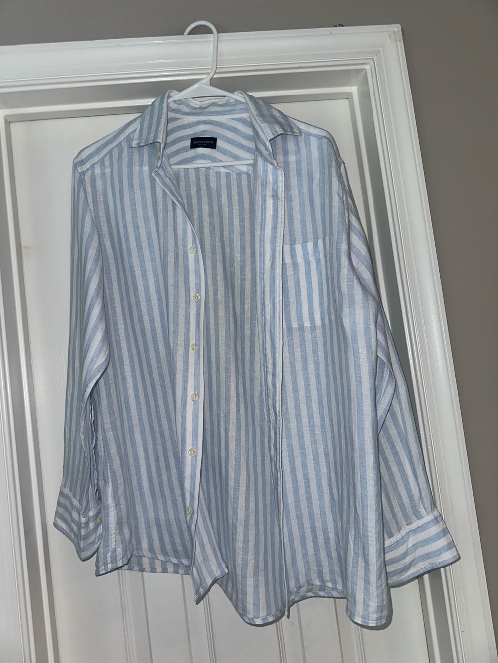 Proper Cloth linen Oxford UNTUCKit shirt